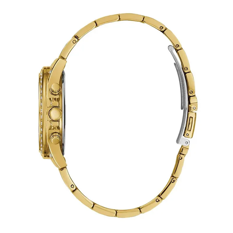 Guess Bedazzle Multifunction Gold Dial Ladies Watch | W1097L2
